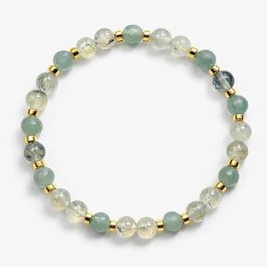 Elegant Gold GENUINE Green Aventurine, Pyrite, and Hematite Bracelet